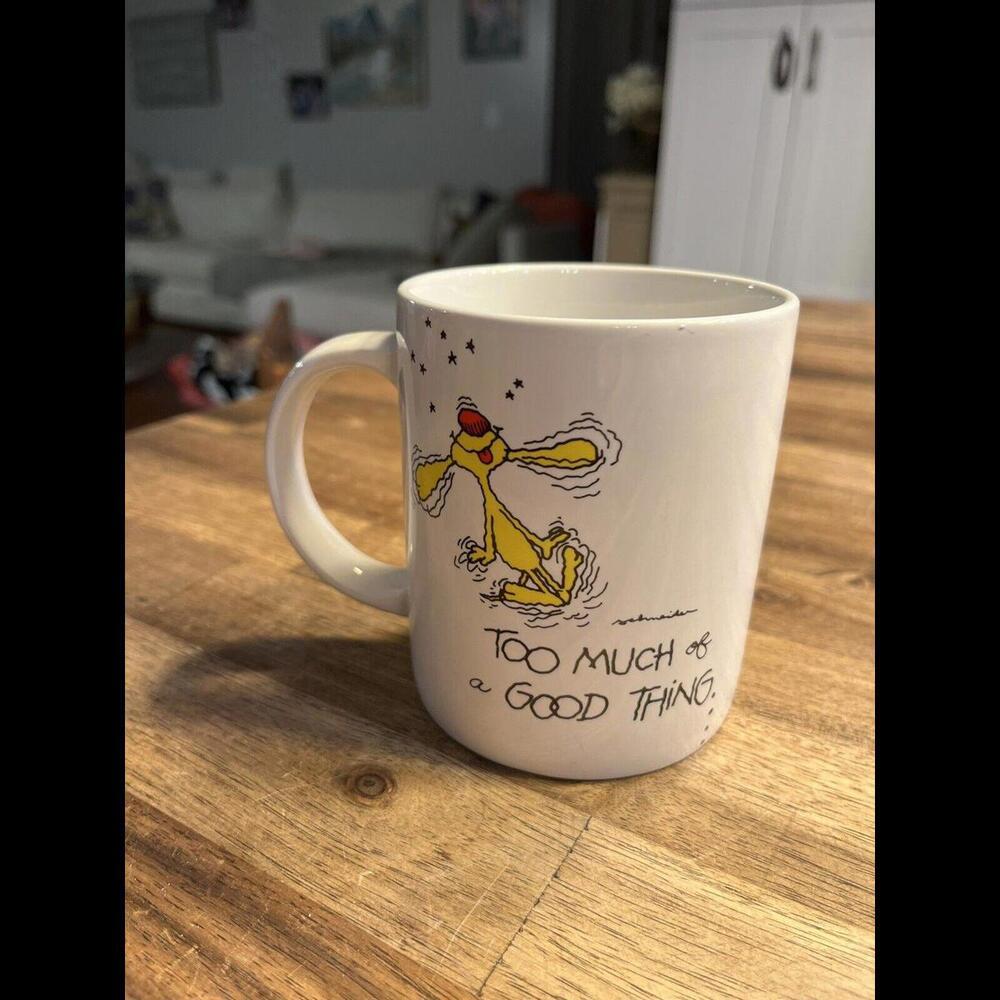 VTG Russ Berrie Understatements Mug Too Much Of A Good Thing Coffee‎ Tea Cup